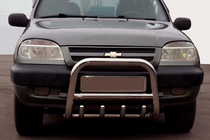 Chevrolet Niva 1998-2020 Przedni Pałąk QT006 (Stal Nierdzewna) zdjęcia 1
