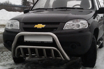 Chevrolet Niva 1998-2020 Przedni Pałąk WT002 (Stal Nierdzewna) zdjęcia 1