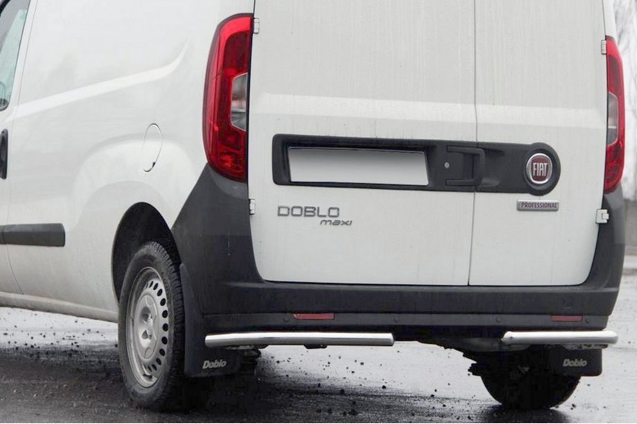 Fiat Doblo II 2010-2022 Tylne Narożniki AK003 (Stal Nierdzewna) Image