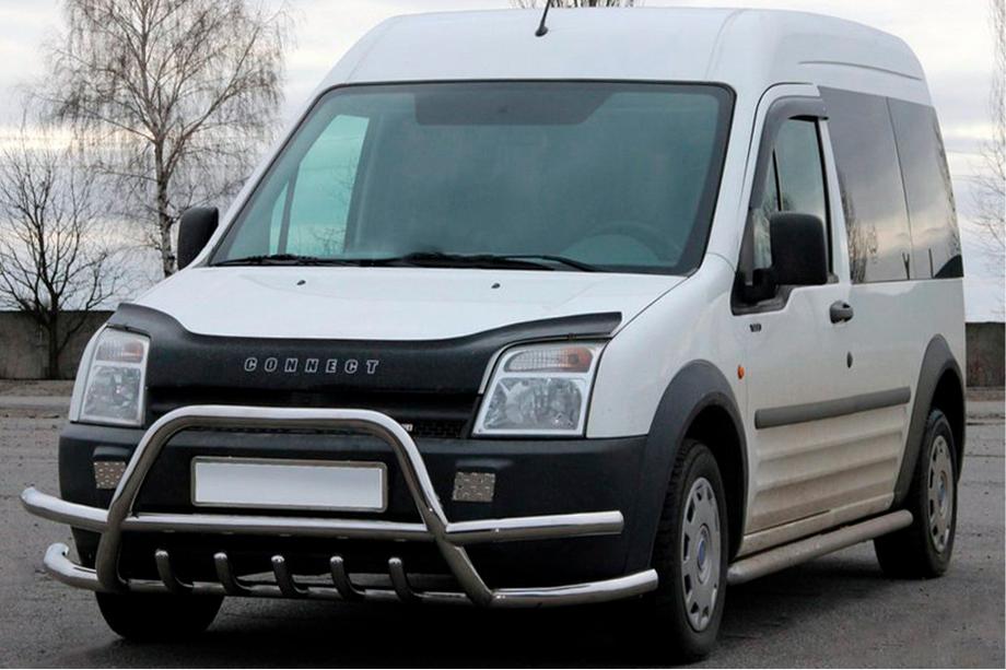 Ford Connect 2002–2006 Grill Guard z Podwójnymi Rurami WT004-Plus (Stal Nierdzewna) Image