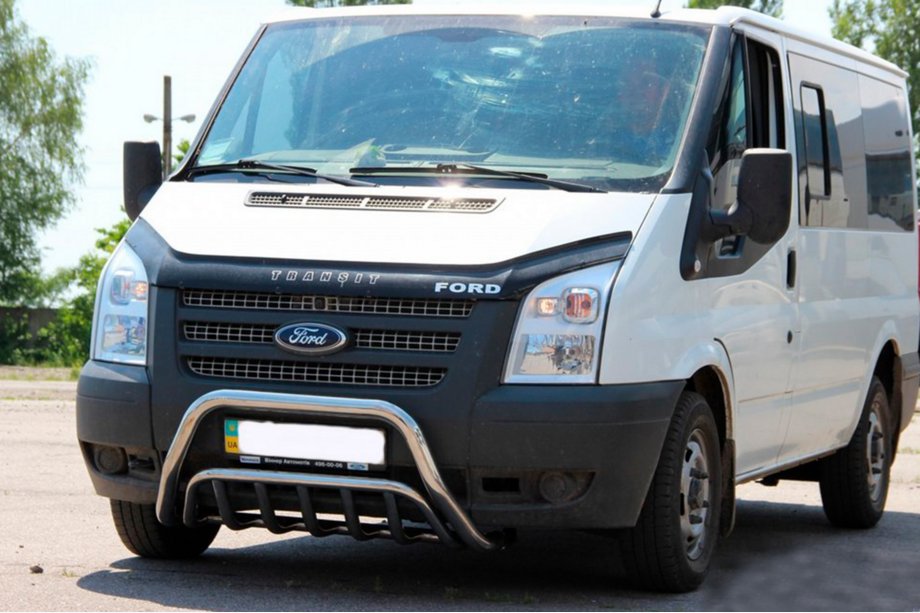 Ford Transit 2000–2014 Grill Guard WT002 (2006-2014, Stal Nierdzewna) Zdjęcia 2