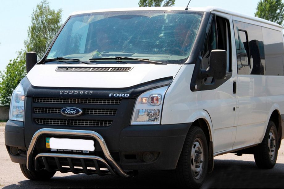 Ford Transit 2000–2014 Grill Guard WT002 (2006-2014, Stal Nierdzewna) Zdjęcia 3