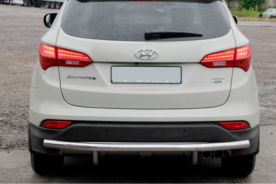 Hyundai Santa Fe 3 2012-2018 Tylna Belka AK002 (Stal Nierdzewna) Image