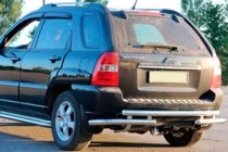 Kia Sportage 2004-2010 Tylna Belka AK007 (Stal Nierdzewna) zdjęcia 1