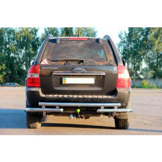 Tylna Belka AK007 (Stal Nierdzewna) Kia Sportage 2004-2010 zdjęcia 2