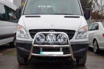 Mercedes Sprinter W906 2006–2018 Pałąk przedni wysoki WT018 (stal nierdzewna) zdjęcia 2