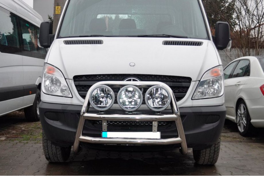 Mercedes Sprinter W906 2006–2018 Pałąk przedni wysoki WT018 (stal nierdzewna) Zdjęcia 2
