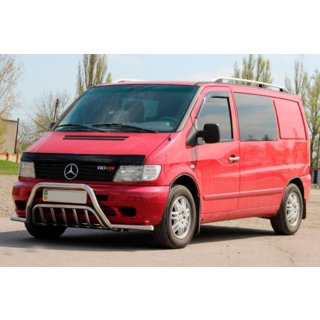 Grill guard z wąsami WT002 Plus (stal nierdzewna) Mercedes Vito W638 1996-2003 zdjęcia 2
