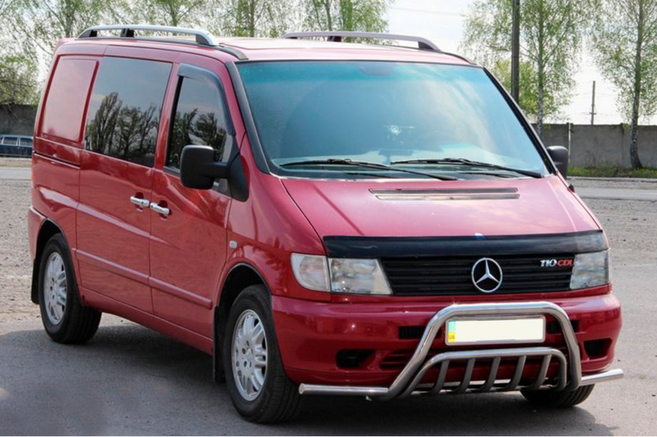 Mercedes Vito W638 1996-2003 Grill guard z wąsami WT002 Plus (stal nierdzewna) Image