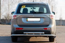 Mitsubishi Outlander 2012-2021 Tylna Belka AK004 Stal Nierdzewna zdjęcia 2