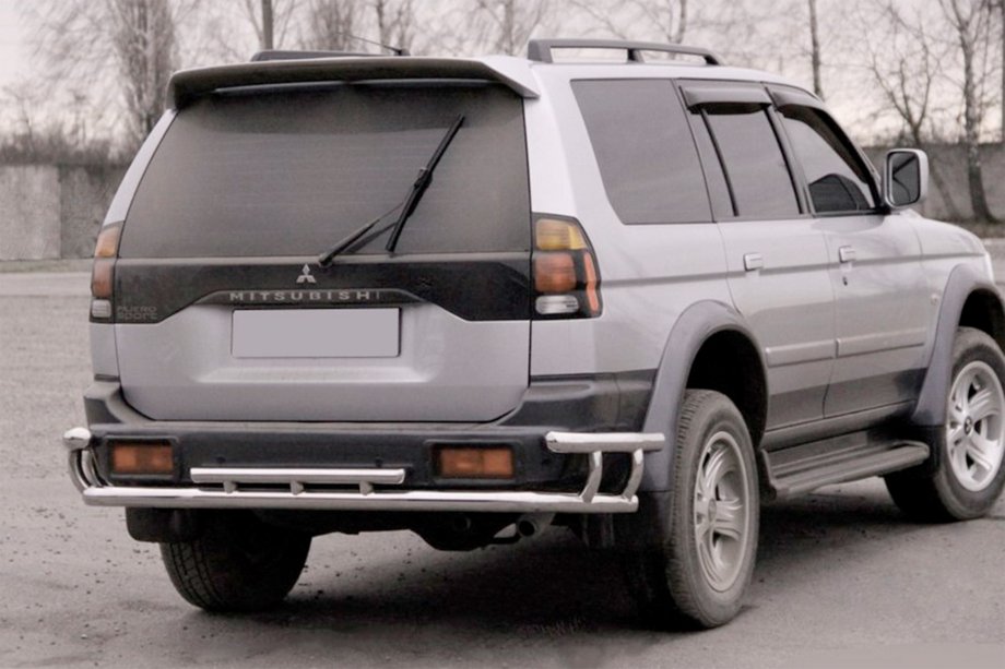 Mitsubishi Pajero Sport 1996-2007 Osłona Tylna AK005-2 (Stal Nierdzewna) Image