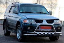 Mitsubishi Pajero Sport 1996-2007 Przedni Pałąk ST015↗WT (Stal Nierdzewna) zdjęcia 3