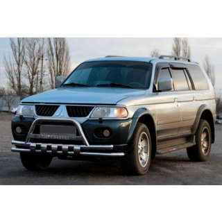 Przedni Pałąk ST015↗WT (Stal Nierdzewna) Mitsubishi Pajero Sport 1996-2007 zdjęcia 1
