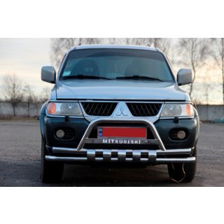 Przedni Pałąk ST015↗WT (Stal Nierdzewna) Mitsubishi Pajero Sport 1996-2007 zdjęcia 2