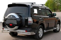 Mitsubishi Pajero Wagon IV 2006-2021 Tylna Belka AK003 Podwójna (Stal Nierdzewna) zdjęcia 1