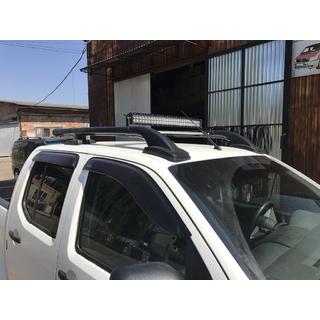 Relingi dachowe z belkami poprzecznymi (2 szt., Czarne) Nissan Navara 2006-2015 zdjęcia 3