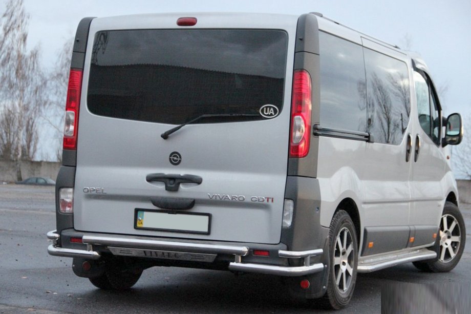Opel Vivaro 2001–2015 Tylny Ochraniacz AK-Special (Stal Nierdzewna) Zdjęcia 4