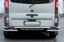 Renault Trafic 2001–2015 Tylny Ochraniacz AK-Special (Stal Nierdzewna) zdjęcia 5