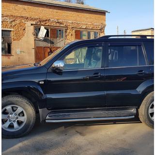Ochrona progu bocznego BB004 (2 szt., stal nierdzewna) Toyota Land Cruiser Prado 120 2002-2009 zdjęcia 4