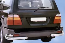 Toyota Land Cruiser 100 1998-2007 Tylne narożniki AK003-Double (2 szt., stal nierdzewna) zdjęcia 4