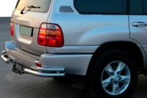 Toyota Land Cruiser 100 1998-2007 Tylne narożniki AK003-Double (2 szt., stal nierdzewna) zdjęcia 1