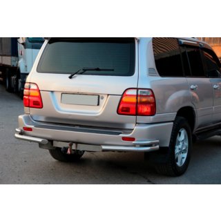 Tylne narożniki AK003-Double (2 szt., stal nierdzewna) Toyota Land Cruiser 100 1998-2007 zdjęcia 2