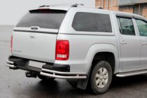 Volkswagen Amarok 2010-2022 Tylne narożniki AK003-Double (2 szt., stal nierdzewna) zdjęcia 2