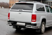 Volkswagen Amarok 2010-2022 Tylne narożniki AK003-Double (2 szt., stal nierdzewna) zdjęcia 3