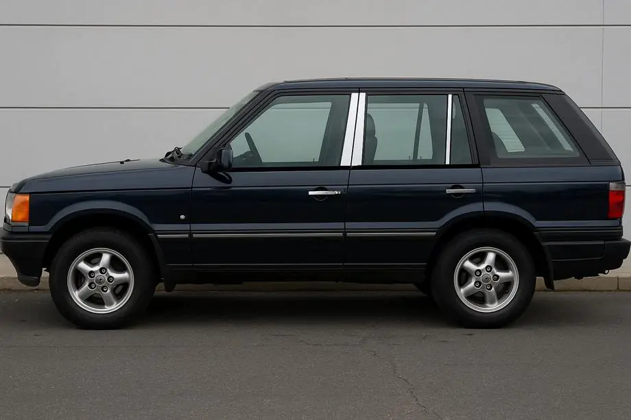 Range Rover II P38A 1997-2002 Listwy Słupków Drzwi ze Stali Nierdzewnej (6 szt.) Image