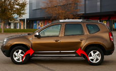 Renault Duster 2008–2017 Listwy Drzwiowe Stal Nierdzewna (4 szt.) zdjęcia 1