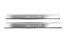 Volkswagen Jetta 2006-2011 Nakładki na wewnętrzne progi ze stali nierdzewnej 4 szt, (bez napisu), Carmos - Stal Turecka zdjęcia 3