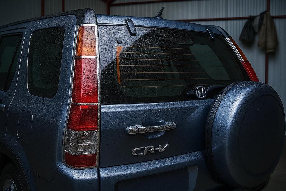 Honda CRV 2001-2006 Chromowane nakładki na tylne lampy (2 szt., plastik) Image
