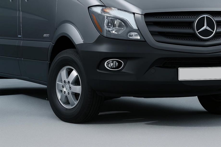 Mercedes Sprinter W906 2006–2018 Chromowane Nakładki na Światła Przeciwmgielne 2013↗ (2 szt., Stal Nierdzewna) Image