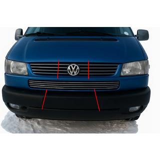 Nakladki na kratke w zderzaku Maska skosna (4 szt, stal nierdzewna) Volkswagen T4 Caravelle/Multivan 1990–2003 zdjęcia 1