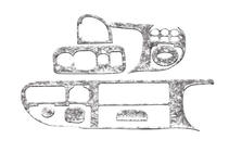 Ford Transit 1991-2000 Nakładki na Deskę Rozdzielczą (1997-2000) zdjęcia 6