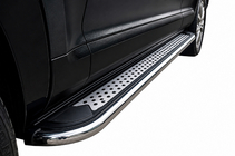 Volkswagen Touareg 2010-2018 Progi Boczne Maydos V2 (2 szt., Aluminium i Stal Nierdzewna) zdjęcia 2