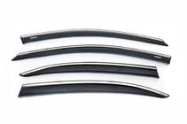Volkswagen Jetta 2011-2018 Deflektory szyb z listwą chromowaną (4 szt, Niken) zdjęcia 3