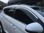 Hyundai Tucson TL 2016-2021 Deflektory szyb z listwą chromowaną (6 szt, Niken) zdjęcia 5