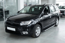 Dacia Logan MCV 2013-2020 Progi Boczné Maya V1 (2 szt., Aluminium) zdjęcia 1
