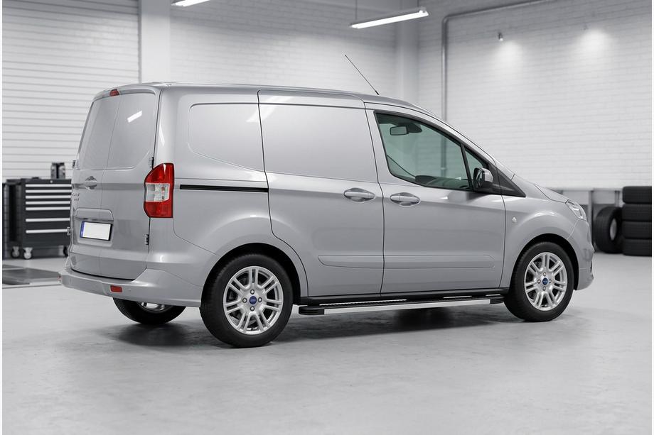 Ford Courier 2014-2023 Progi Boczné Maya V1 (2 szt., Aluminium) Image