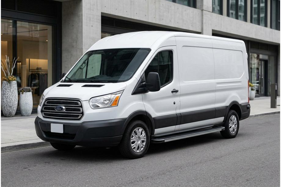 Ford Transit 2014- Progi Boczné Maya (2 szt., Aluminium) Image