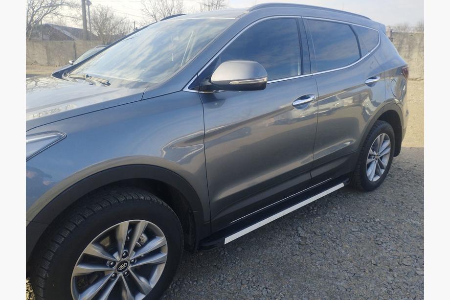 Hyundai Santa Fe 3 2012-2018 Progi Boczné Maya V1 (2 szt., Aluminium) Image