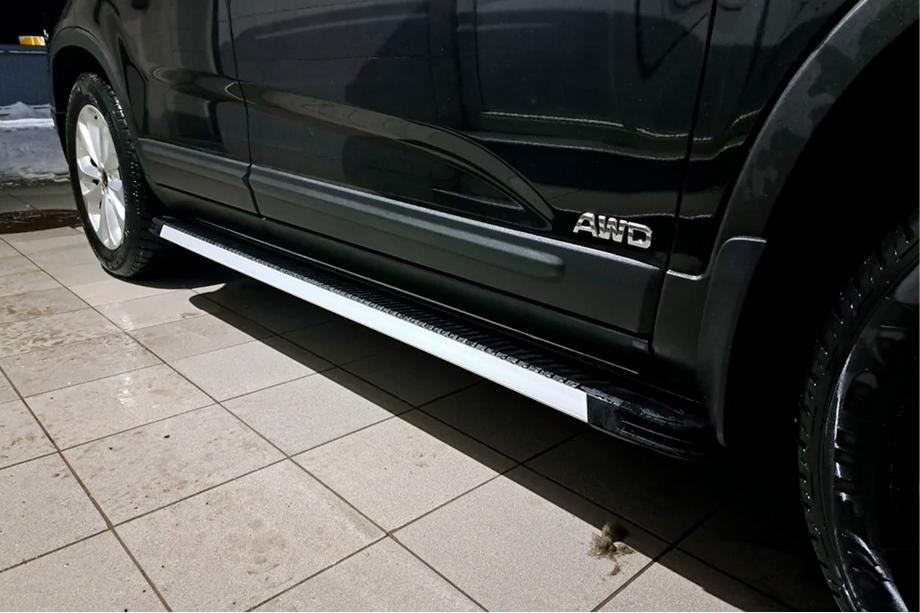 Kia Sorento II XM 2009-2014 Progi Boczné Maya V1 (2 szt., Aluminium) Image