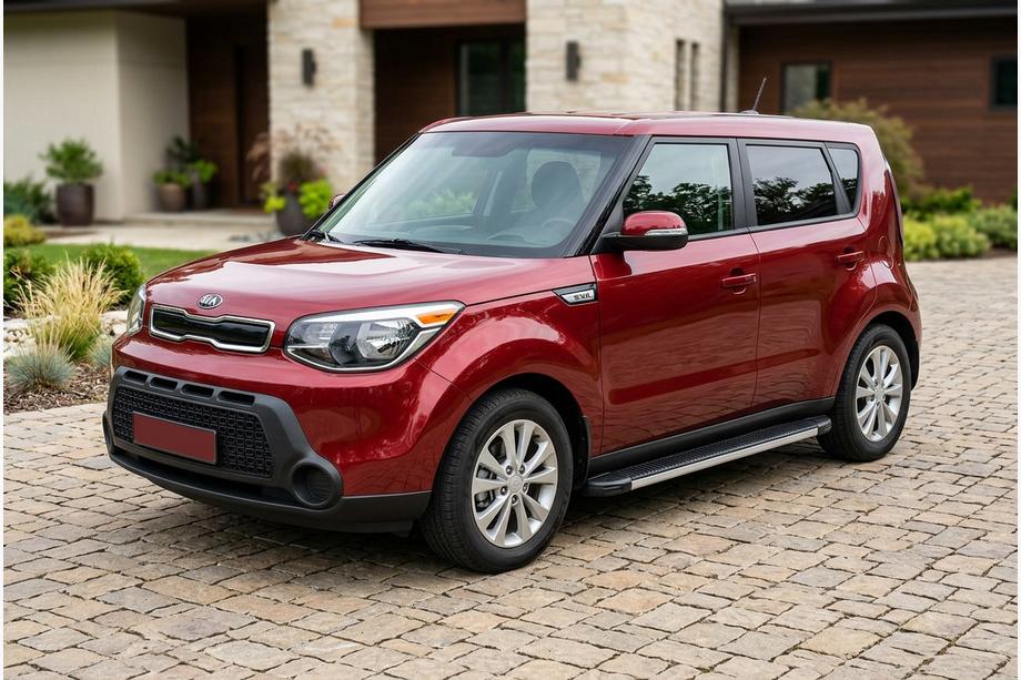 Kia Soul II 2013-2018 Progi Boczné Maya V1 (2 szt., Aluminium) Image