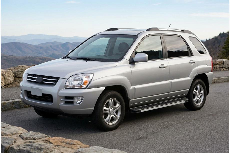 Kia Sportage 2004-2010 Progi Boczné Maya V1 (2 szt., Aluminium) Image