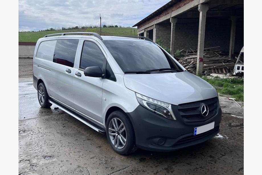 Mercedes Vito/V-class W447 2014- Progi Boczné Maya V1 (2 szt., Aluminium) Krótka i Średnia Image