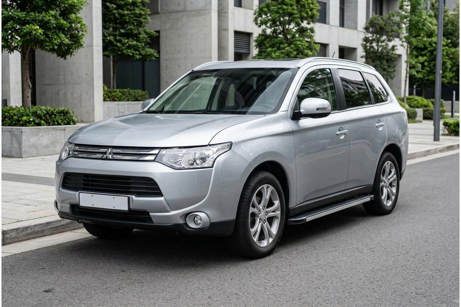 Mitsubishi Outlander 2012-2021 Progi Boczné Maya V1 (2 szt., Aluminium) Image