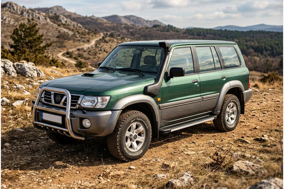 Nissan Patrol Y61 1997-2011 Progi Boczné Maya V1 (2 szt., Aluminium) Image