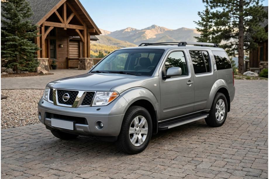 Nissan Pathfinder R51 2005-2014 Progi Boczné Maya V1 (2 szt., Aluminium) Image