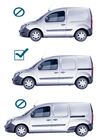 Renault Kangoo 2008–2020 Oryginalne relingi dachowe z belkami poprzecznymi (krotki rozstaw osi) zdjęcia 14